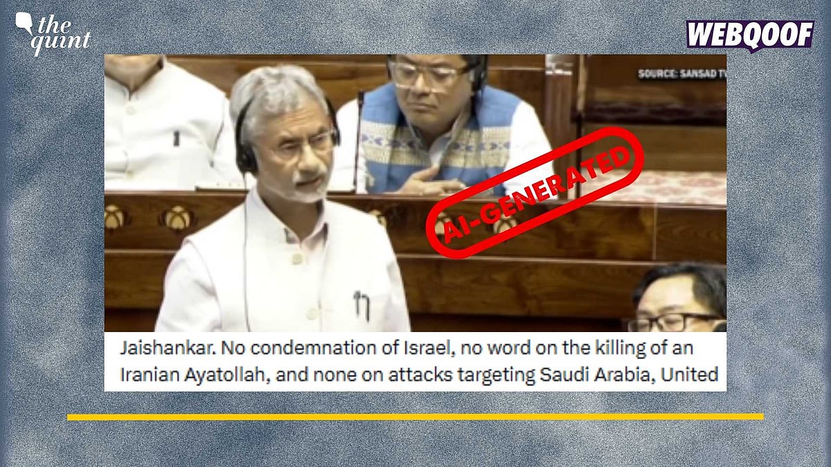 <div class="paragraphs"><p>Fact-Check: This is an AI-generated clip and not a real statement made by Jaishankar. </p></div>