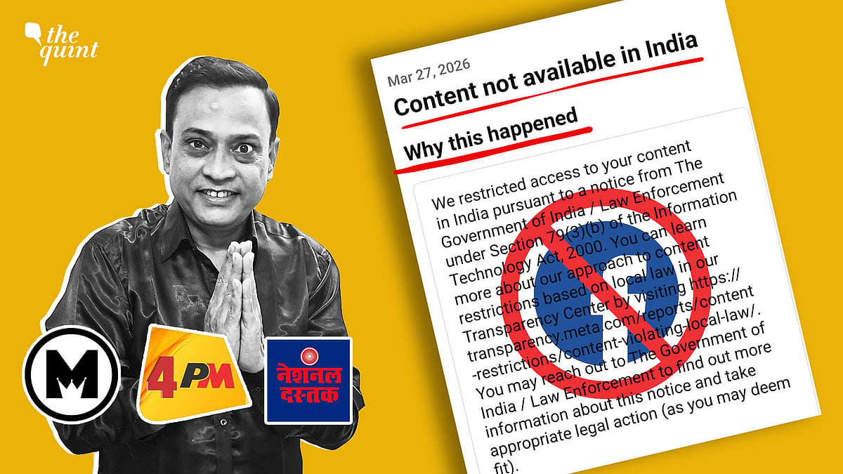 <div class="paragraphs"><p>Facebook pages of Comedian Rajeev Nigam, National Dastak, 4PM News and Molitics have been withheld in India. </p></div>