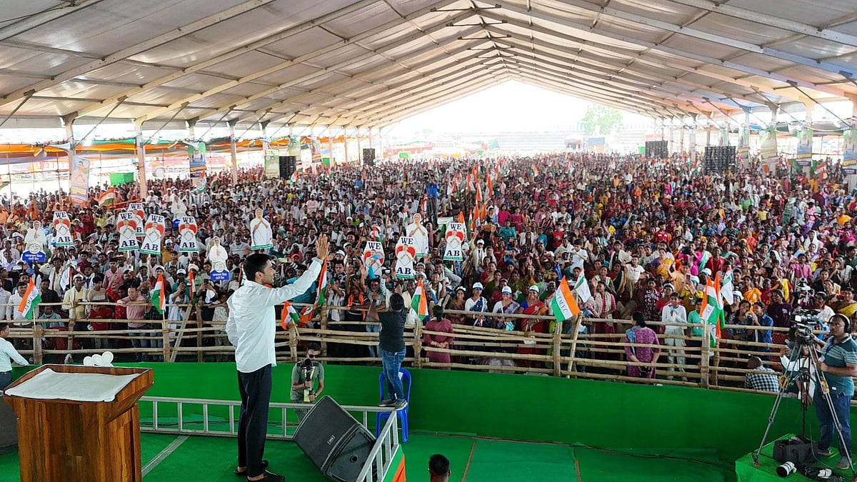 <div class="paragraphs"><p>Lok Sabha MP and TMC National Secretary Abhishek Banerjee’s rally at Balarampur. </p></div>