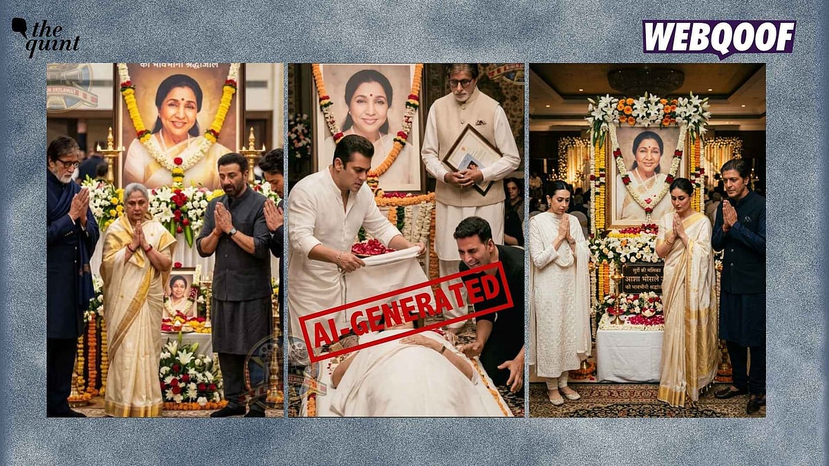 <div class="paragraphs"><p>AI-generated images of celebrities paying tribute to Asha Bhosle are being falsely shared as real on social media. </p></div>