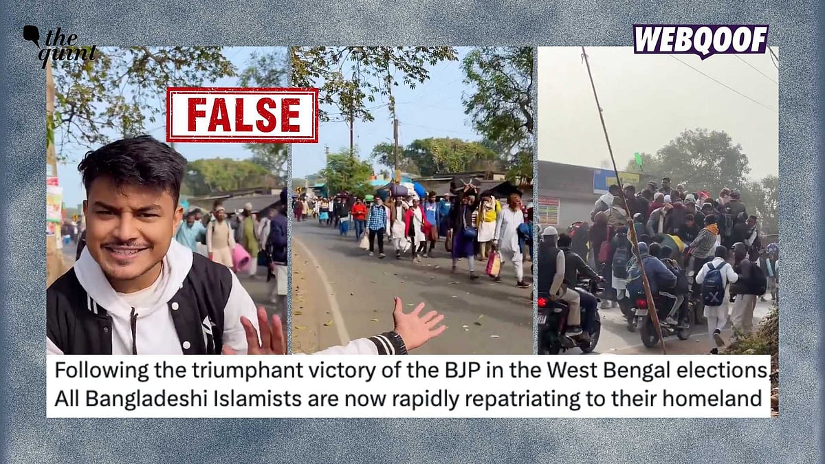 <div class="paragraphs"><p>An old, unrelated video is being shared to falsely claim that it shows Bangladeshi immigrants fleeing West Bengal after the BJP won the elections.</p></div>
