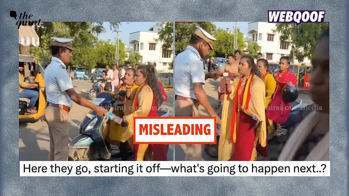 <div class="paragraphs"><p>A video showing TVK workers misbehaving with traffic police is being shared with the misleading claim that the incident took place after the party won the Tamil Nadu elections.</p></div>