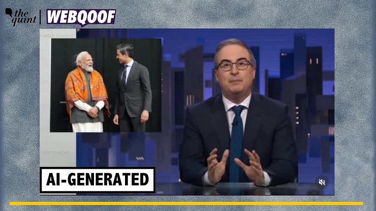 <div class="paragraphs"><p>Fact-Check | John Oliver did not criticise PM Modi's recently concluded visit to The Hague and other cities across Europe. The video depicting the same has been generated using AI.</p></div>
