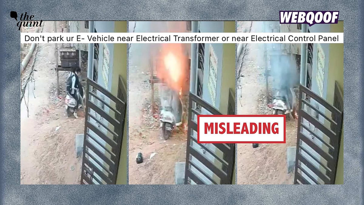 <div class="paragraphs"><p>A video from Gurugram is being shared with a misleading claim, warning people not to park EVs near electrical equipment.</p></div>