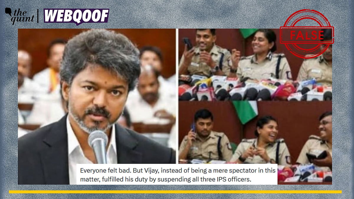 <div class="paragraphs"><p>Fact-Check: The claim is false as there is no evidence of CM Vijay having suspended the IPS officers in question.</p></div>