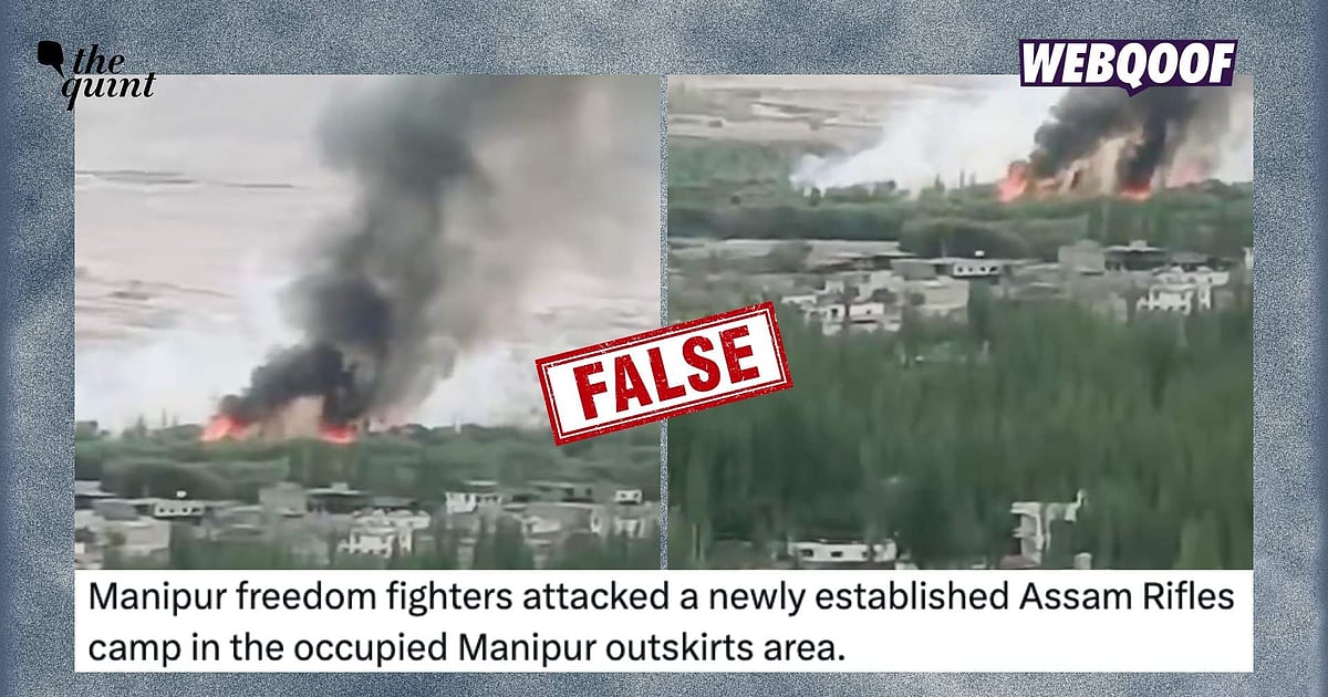 Old Video Falsely Shared as One of Attack on Assam Rifles' Camp in Manipur