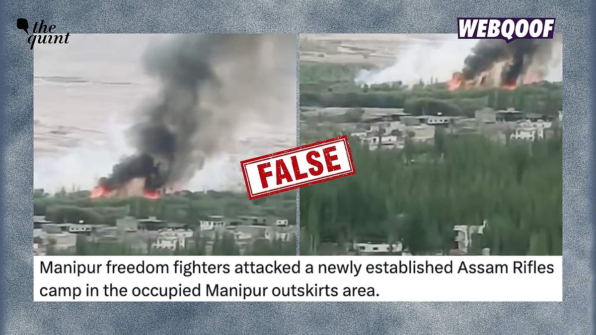 <div class="paragraphs"><p>An old video showing a forest fire in Leh is being shared with the false claim that it shows an attack on the Assam Rifles' camp in Manipur.</p></div>