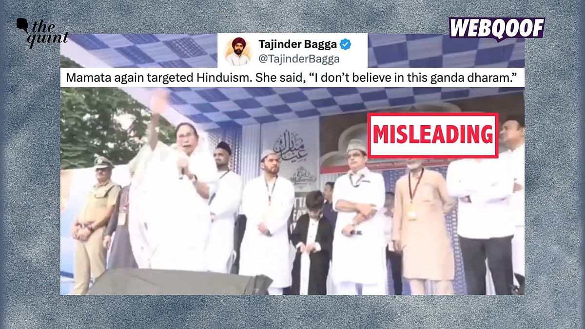 <div class="paragraphs"><p>A clipped, old video is being shared with a misleading communal claim which states that Mamata Banerjee called Hinduism a 'dirty religion.'</p></div>