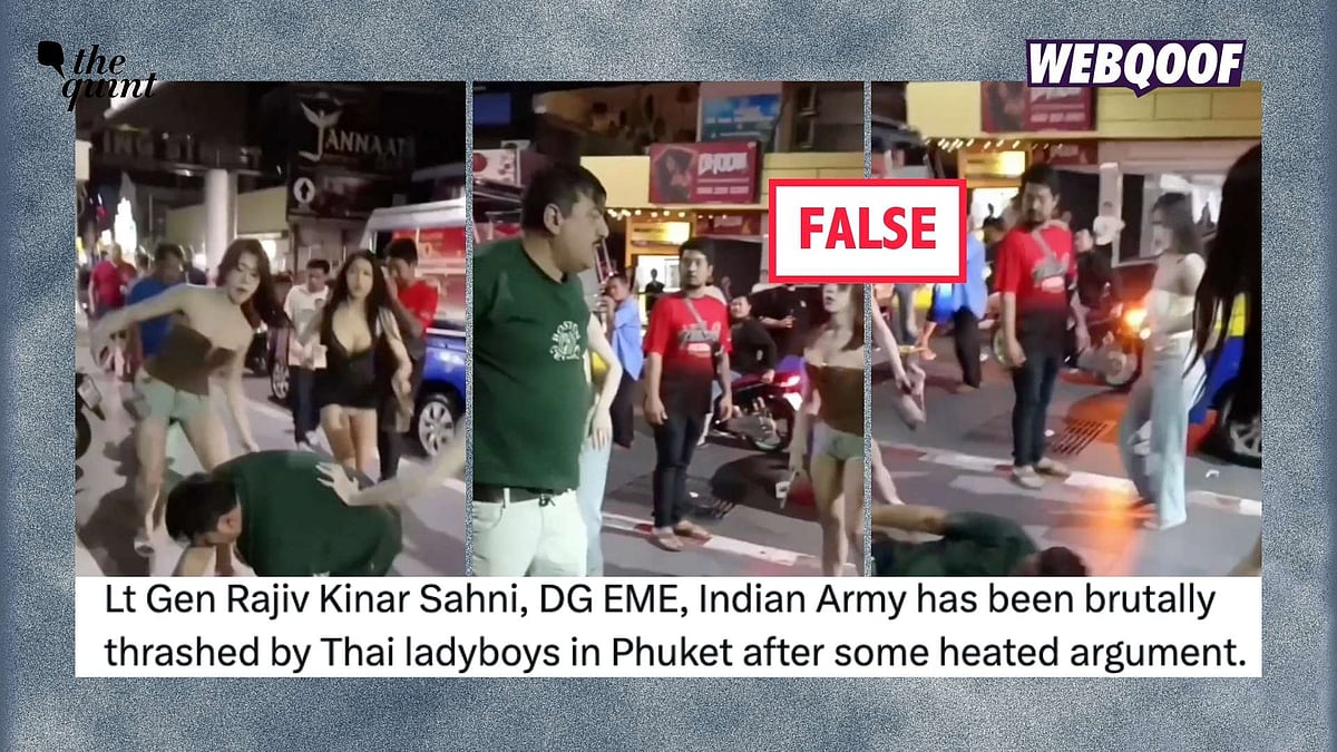 <div class="paragraphs"><p>An old, unrelated video is being shared with the false claim that it shows an Indian Army officer being assaulted in Phuket, Thailand, after refusing to pay for sex workers' services.</p></div>