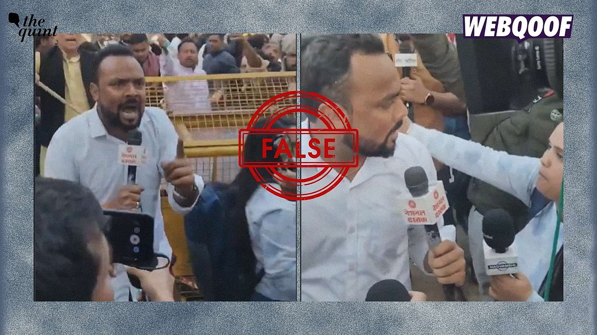 <div class="paragraphs"><p>A video is being shared on the internet, falsely claiming to show members of the Cockroach Janta Party kicking out 'Godi media' at the Jantar Mantar protest. </p></div>