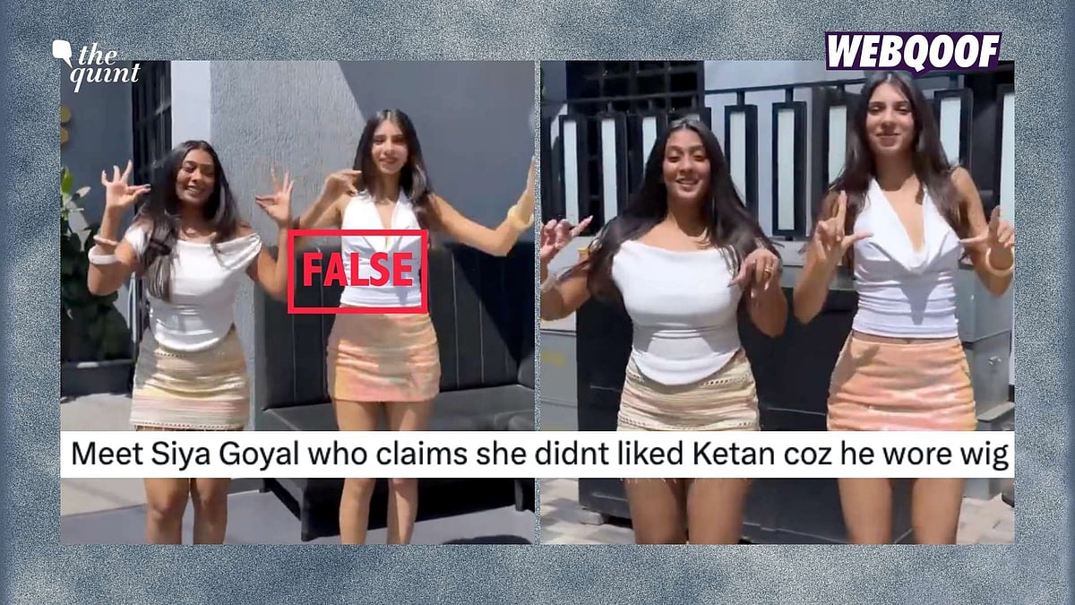 <div class="paragraphs"><p>A video of two content creators dancing is being widely shared on social media, where users have misidentified one of them as Siya Goyal.</p></div>