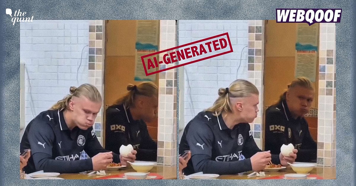 That “Haaland scared of his reflection” clip? It’s AI