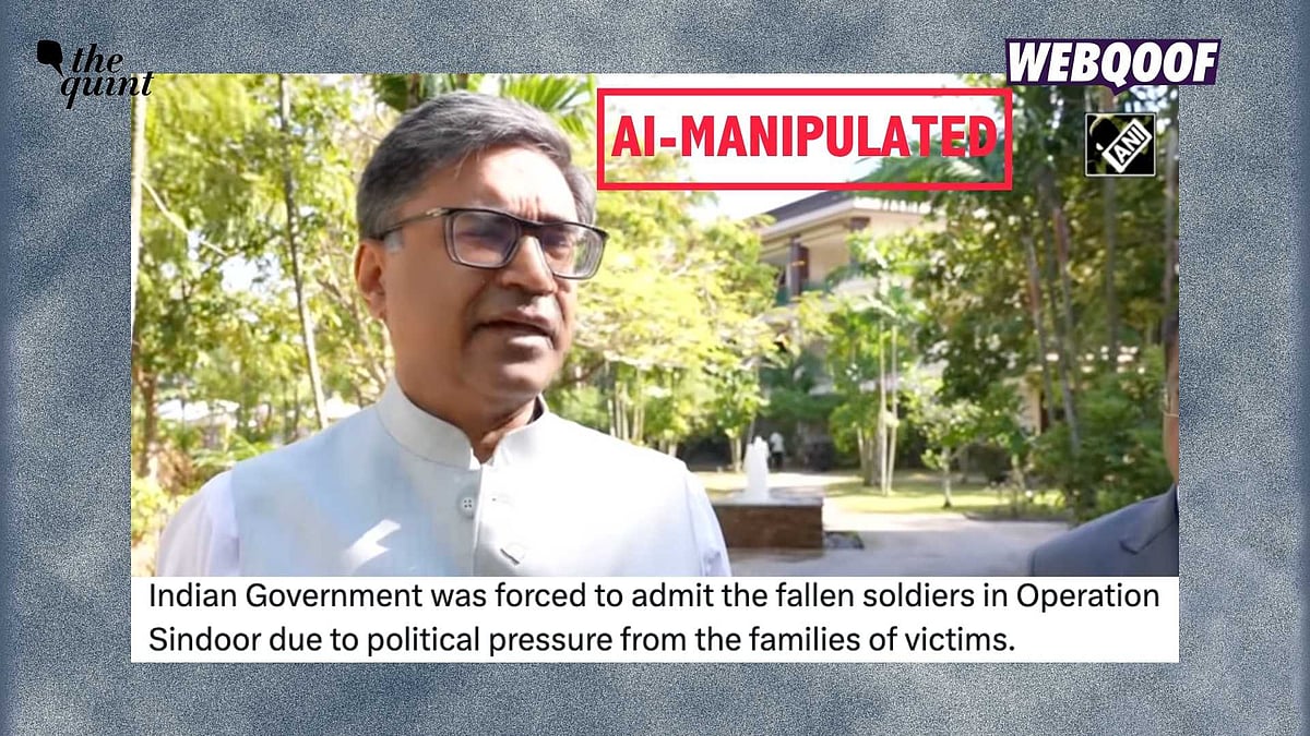 <div class="paragraphs"><p>An AI-manipulated video is being shared to falsely claim that Foreign Secretary Vikram Misri admitted that the government disclosed names of those who died in action during Operation Sindoor due to pressure from the deceased's families.</p></div>