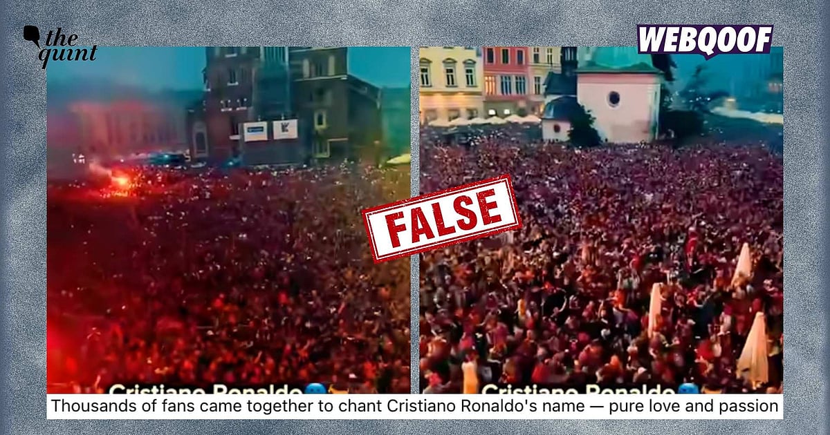 Clip of Polish Fans Celebrating Football Win Falsely Linked to Cristiano Ronaldo