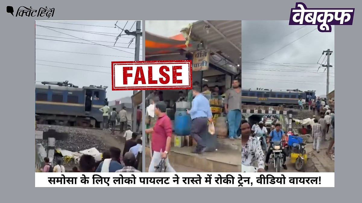 <div class="paragraphs"><p>समोसा खरीदने के लिए ट्रेन रोकने के वायरल दावों का सच</p></div>