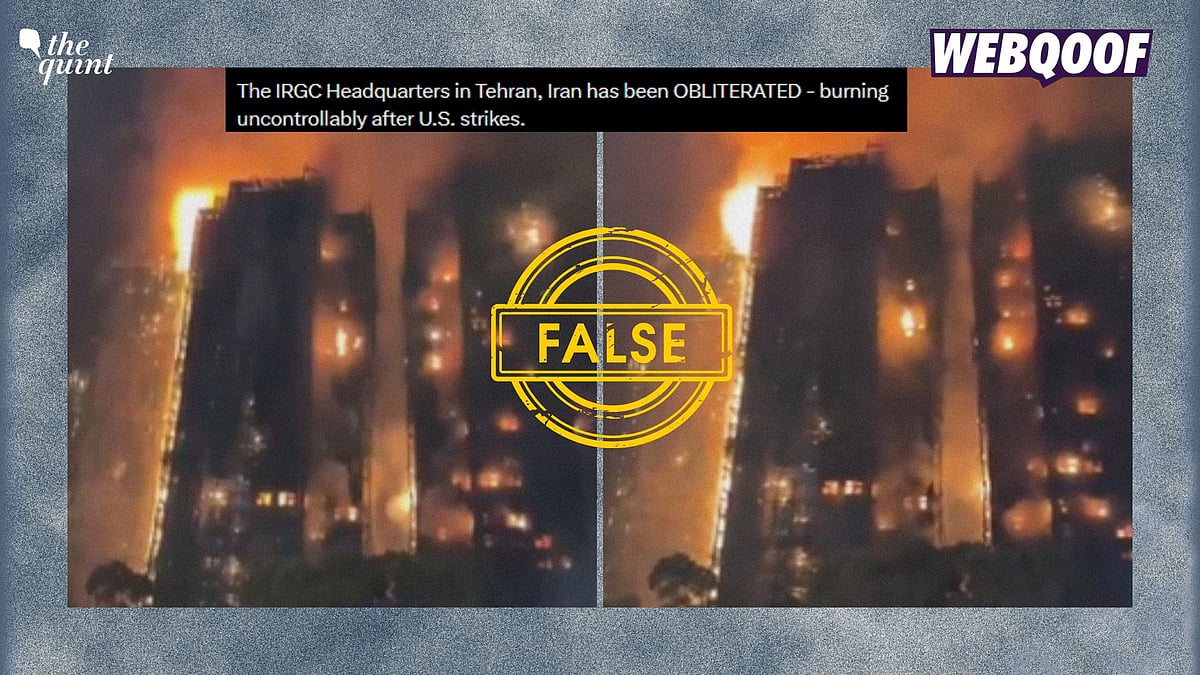 <div class="paragraphs"><p>A video has been going viral on the internet claiming to show IRGC Headquarters in Tehran, Iran, burning after US strikes.</p></div>