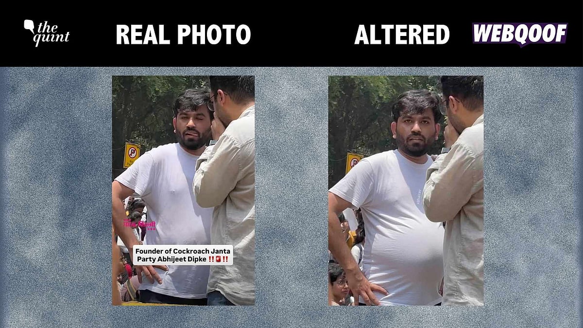 <div class="paragraphs"><p>An edited image is being shared to target CJP's Abhijeet Dipke, claiming that he gained weight during Sonam Wangchuk's hunger strike.</p></div>