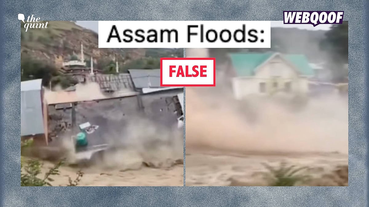 <div class="paragraphs"><p>A video of a shopping complex collapsing in the river in Kashmir's Budgam is being falsely shared as a video from the Assam floods.</p></div>