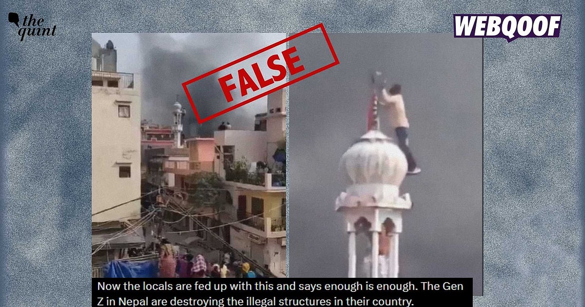 Video Does Not Show Youth Destroying Mosques in Nepal