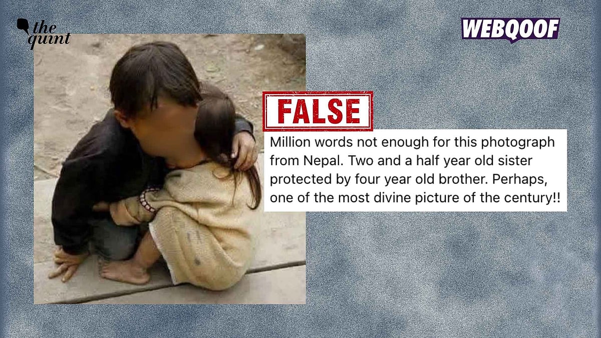 <div class="paragraphs"><p>A 2007 photo from Vietnam is being shared to falsely claim that it shows a recent visuals of a boy protecting his sister during the Nepal floods.</p></div>