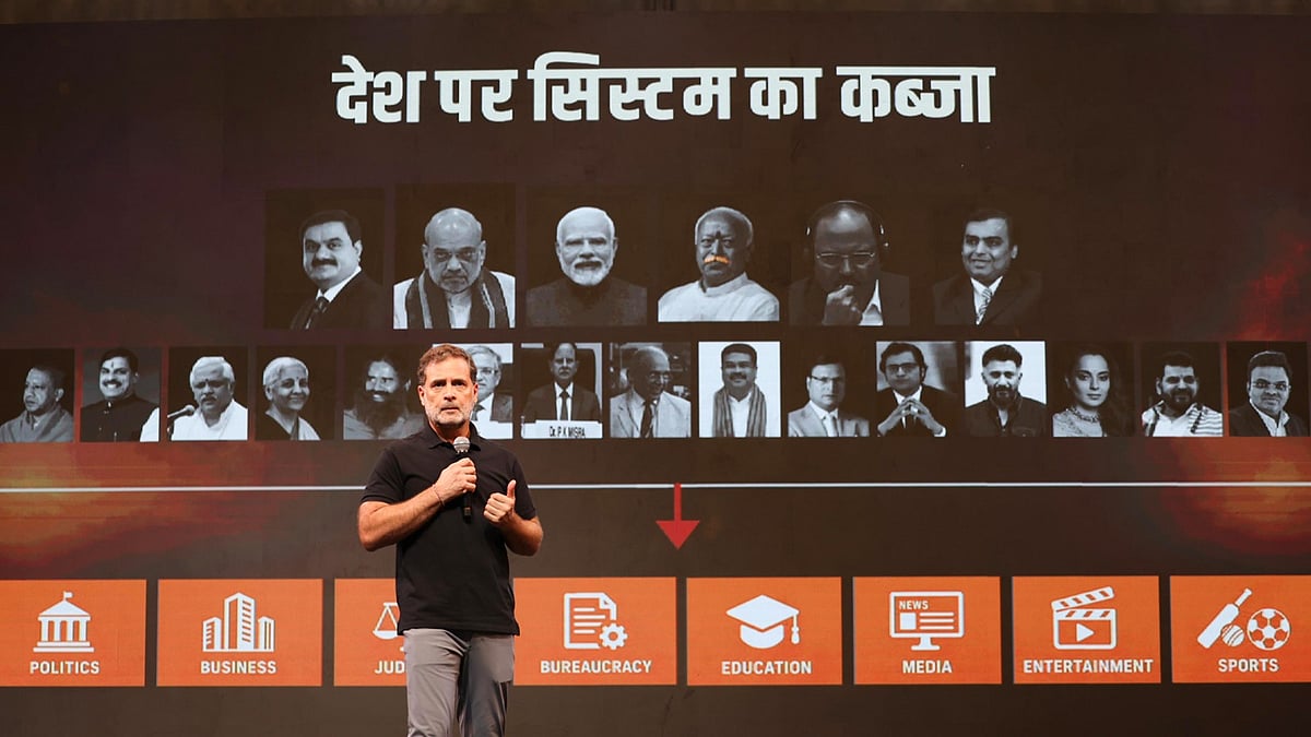 <div class="paragraphs"><p>Congress leader Rahul Gandhi addressed students in Indore on 19 September 2026, alleging that the current system discourages those who ask questions and instead promotes “Andhbhakts”.</p></div><div class="paragraphs"></div>