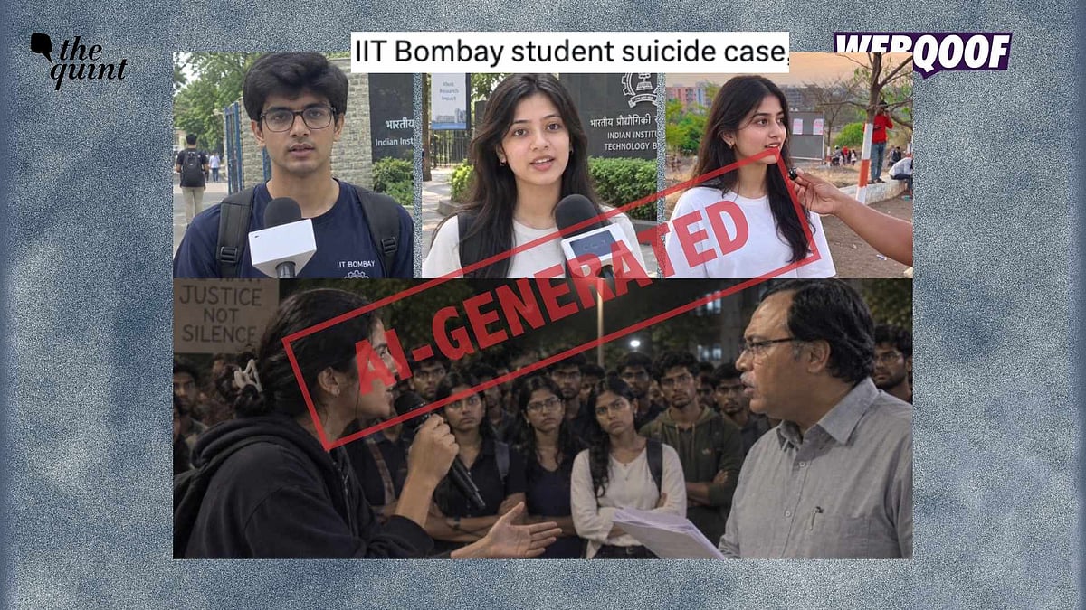 <div class="paragraphs"><p>A set of AI-generated images are being shared to falsely claim that they show real students studying at IIT-Bombay amid the ongoing probe into 19-year-old Sahil Wakode's death.</p></div>
