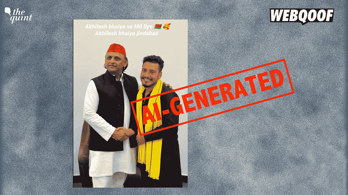 <div class="paragraphs"><p>An AI-generated image is being shared on social media, falsely claiming to show the national president of the Samajwadi Party, Akhilesh Yadav, posing with Nandan Yadav, the main accused in the Jamui sexual harassment case.</p></div>