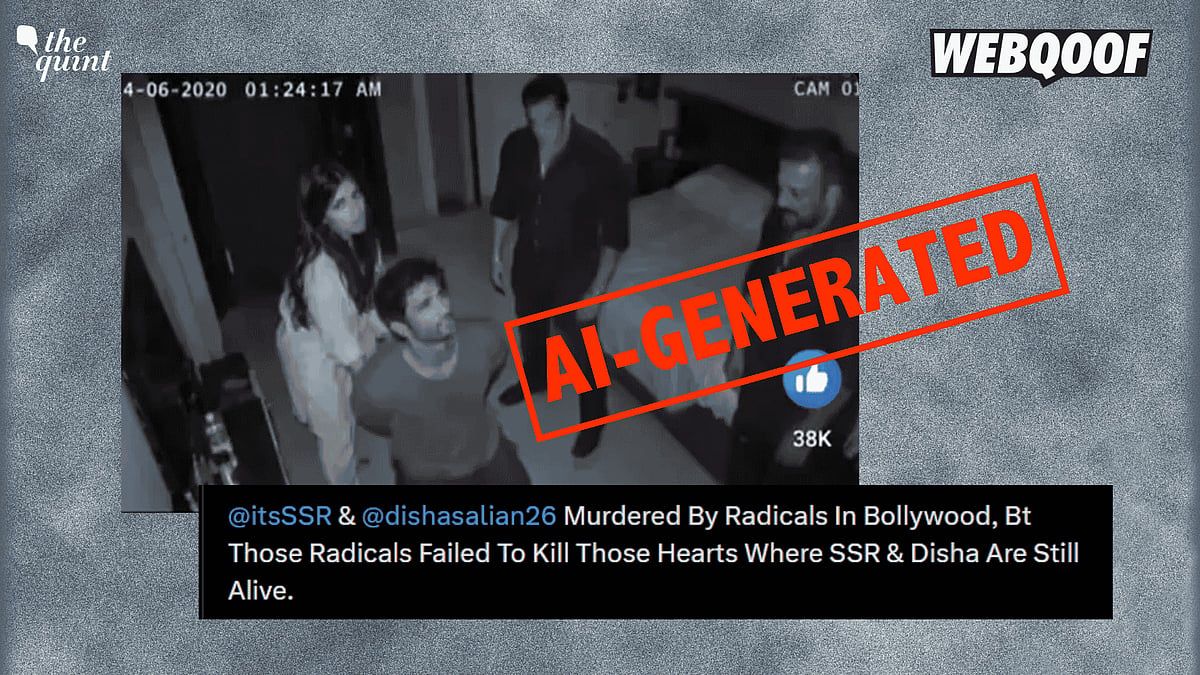 <div class="paragraphs"><p>An AI-generated image is being shared on social media, falsely claiming to show CCTV camera footage featuring Sushant Singh Rajput, Rhea Chakraborty, Salman Khan and Sanjay Dutt.</p></div>