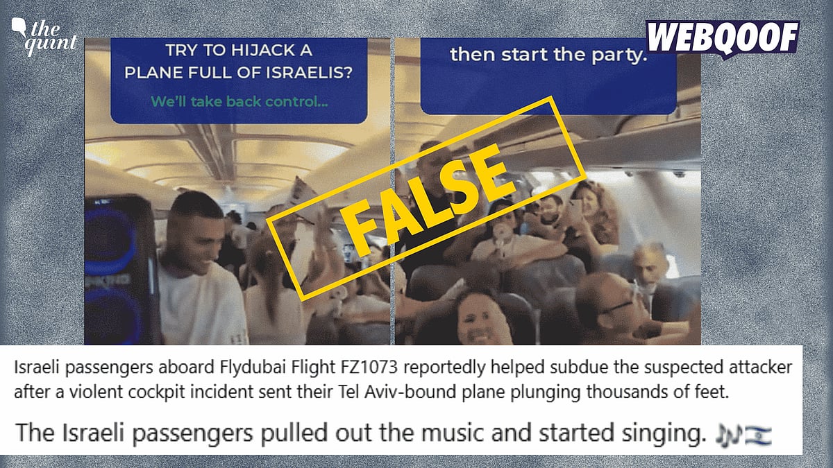 <div class="paragraphs"><p>An old video is going viral on social media, falsely claiming to show the Israeli passengers aboard Flydubai Flight FZ1073 celebrating after helping subdue an attacker following the violent cockpit incident.</p></div>