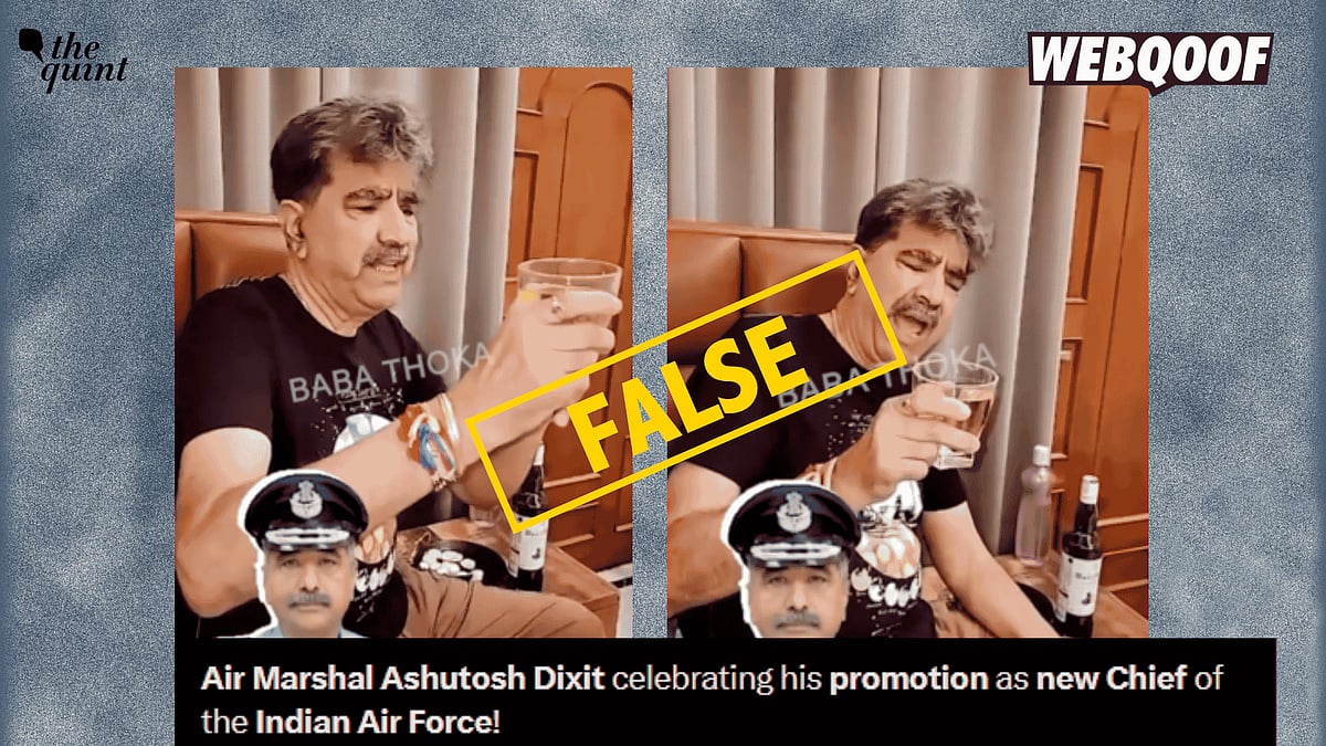<div class="paragraphs"><p>A video is going viral on social media, falsely claiming to show Air Marshal Ashutosh Dixit celebrating after being appointed as the new Chief of the Indian Air Force.</p></div>