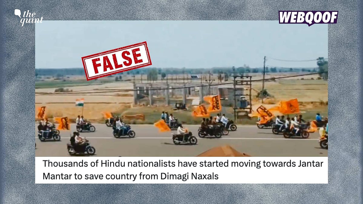 <div class="paragraphs"><p>An old video is being widely shared to falsely claim that it shows recent visuals of a Hindu organisation reaching Delhi's Jantar Mantar ahead of the protest on 10 October.</p></div>