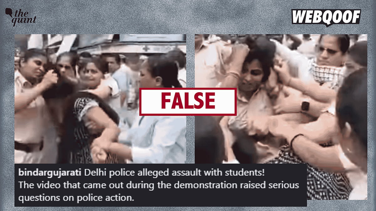 <div class="paragraphs"><p>A video is being shared on social media, falsely claiming to show a student being assaulted by the police during the Cockroach Janta Party protests in Delhi.</p></div>