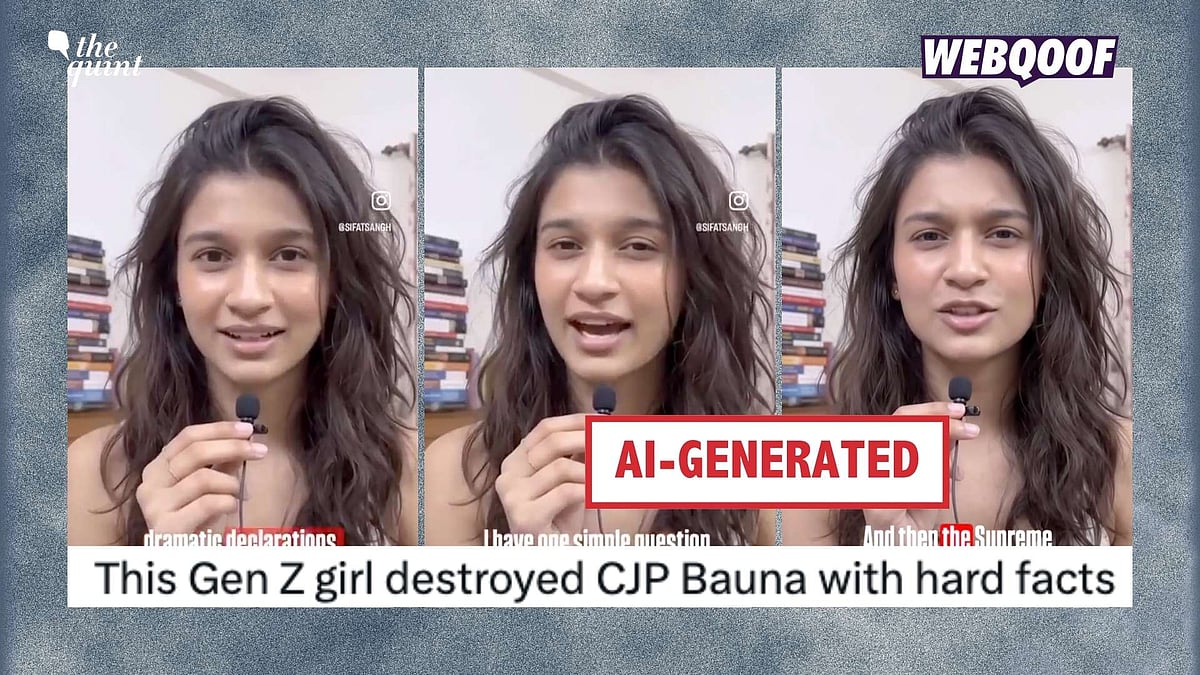 <div class="paragraphs"><p>An AI-generated video is being shared with the misleading claim of it being a real video of a young woman questioning the CJP.</p></div>