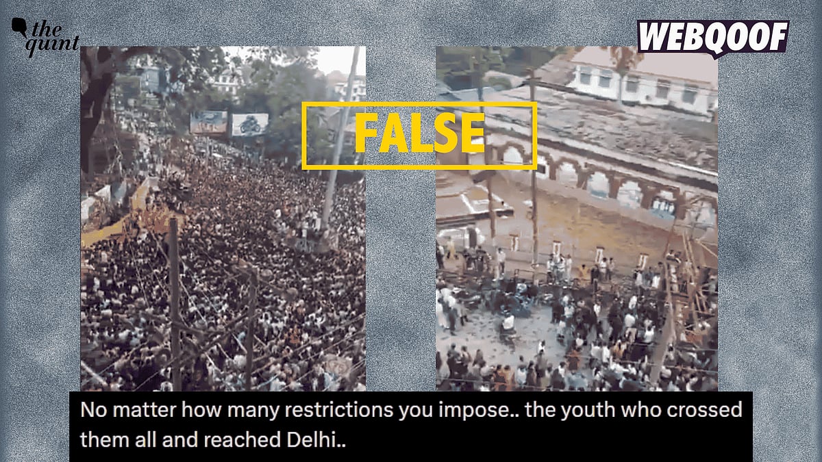 <div class="paragraphs"><p>A video is being shared on social media, falsely claiming to show Cockroach Janta Party protesters gathering in Delhi despite the 'restrictions that were imposed'.</p></div>