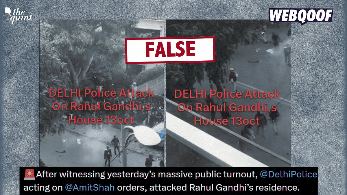 <div class="paragraphs"><p>An old video is going viral on social media, falsely claiming to show the Delhi Police attacking Rahul Gandhi's residence following Amit Shah's orders.</p></div>