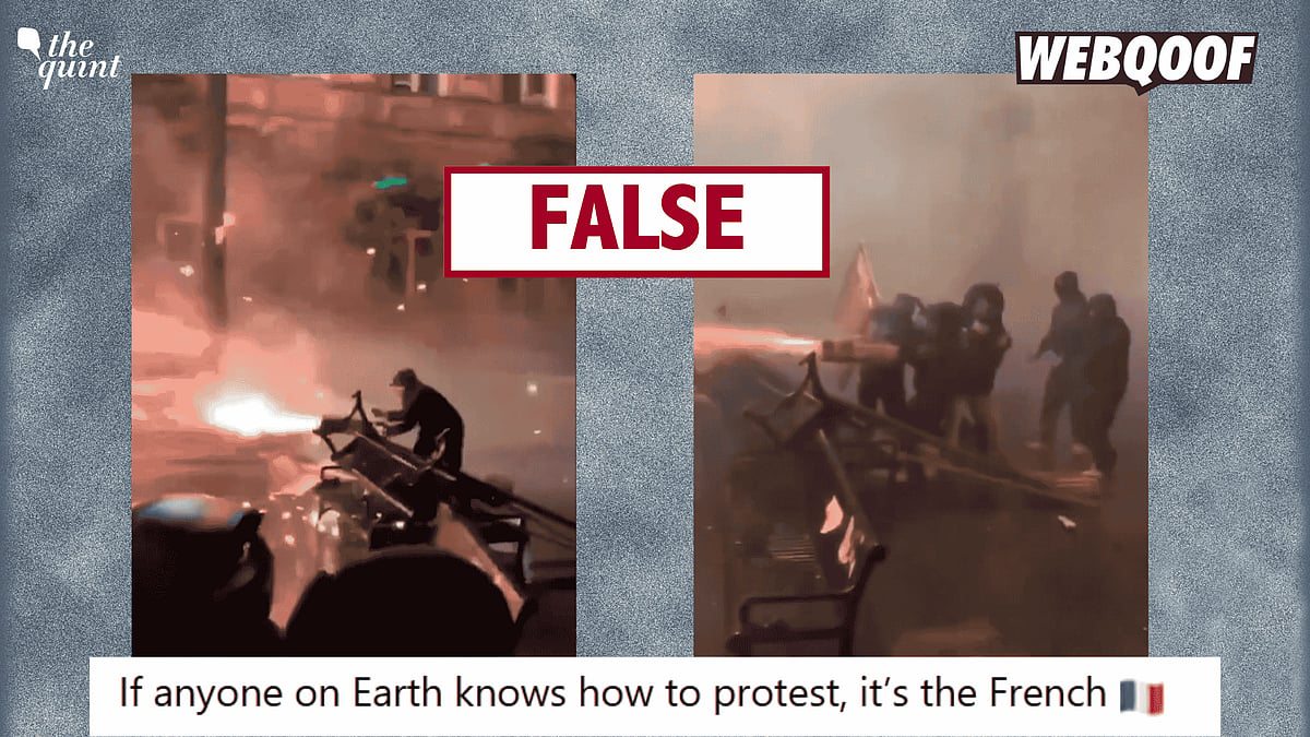 <div class="paragraphs"><p>A video of a man shooting fireworks with a crowd watching is going viral on social media, falsely claiming to show the current protests in France.</p></div>