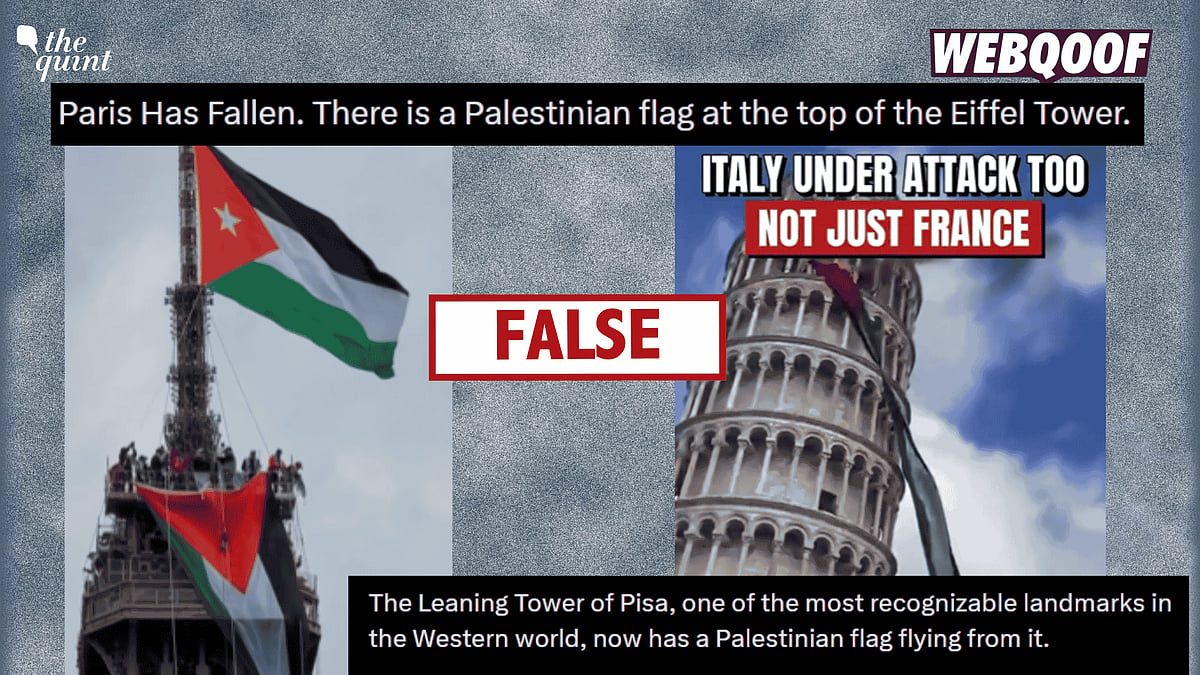 <div class="paragraphs"><p>Unrelated and AI-generated videos are going viral on social media, falsely claiming to show the Palestinian flag being hung at recognisable landmarks in European countries amid the protests in Europe.</p></div>