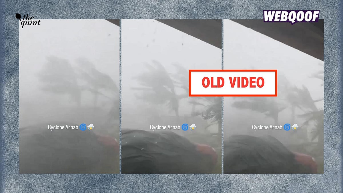 <div class="paragraphs"><p>An old, unrelated video is being falsely shared as one showing visuals of the impact of Cyclone Arnab.</p></div>