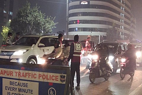 Police checkpoints for drunk driving