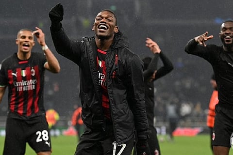 AC Milan held by 10-man Tottenham