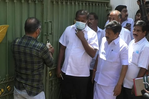 AIADMK office being unsealed