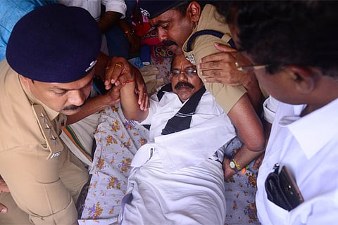 Sabarimala row: BJP’s AN Radhakrishnan shifted to hospital on 8th day of hunger strike