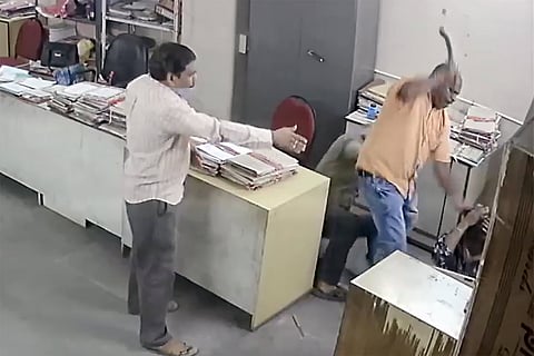 Deputy Manager C Bhaskar assaulted Usharani