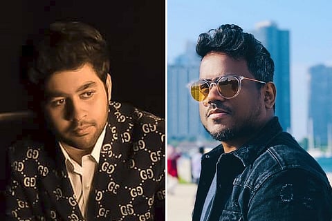 AR Ameen is seen on the left and Yuvan Shankar Raja is seen on the right. 