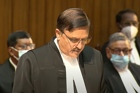 Justice Abay Oka taking oath as Supreme Court judge 