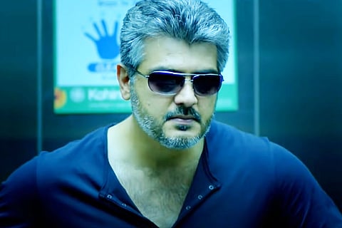 Ajith with sunglasses in Arrambam