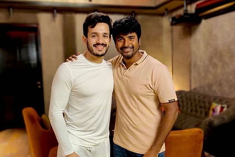 Akhil Akkineni hosts dinner for Sivakarthikeyan