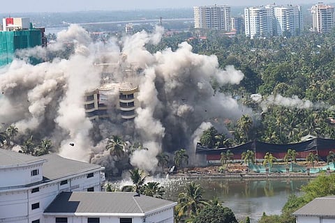 Maradu demolition: A month on, municipality yet to repair houses that suffered damage