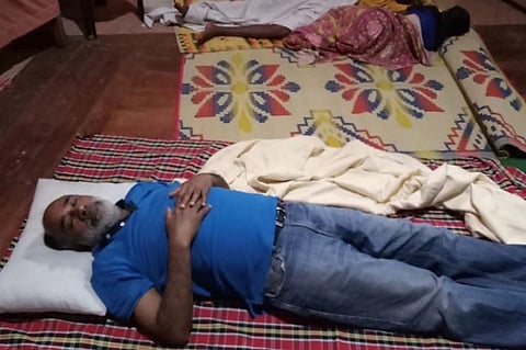 Union Min triggers 'Kannanthanam Challenge' with his sleeping pics in Kerala camp