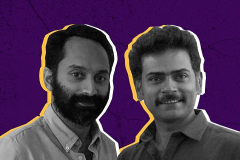 Fahadh and Alphonse in a collage